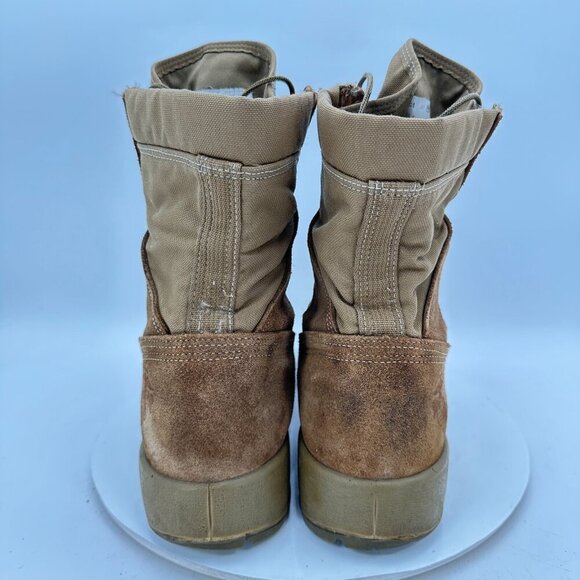 Belleville Men Size 11.5R Brown Khaki Suede Canvas Vibram Sole Hiking Boot - Picture 5 of 11